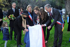 Inauguration du rond point situé à l'entrée de VENCE